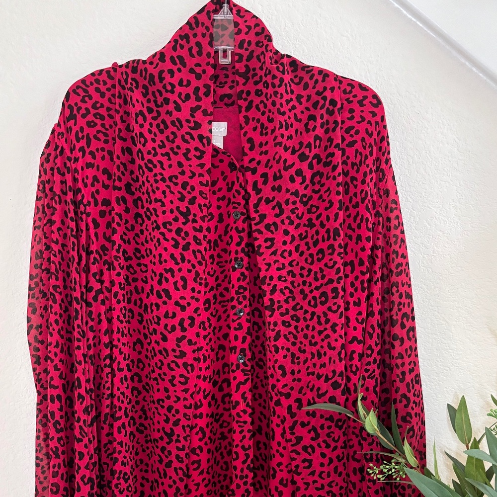 Chicos Red Blouse